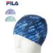 FILA шапочка для купания купальная шапочка женский диагональный окантовка купальная шапочка 316-622 весна лето осень-зима nisennissen