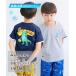  футболка ребенок одежда Kids контакт охлаждающий UV cut все большой нравится Layered способ динозавр принт мужчина девочка лето tops | рост 110/120/130cm |nisennissen