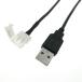 LED�e�[�v���C�g�pUSB�P�[�u�� 2���Б� 2Pin 8mm/10mm ���c�s�v 3528SMD/ 5050SMD LED�e�[�v�p �ȒP�ڑ��R�l�N�^�[led���C�g led�e�[�v ����DIY �֘A�摜1