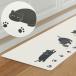 PVC коврик на пол ( декоративный элемент кошка 45×120 KF502) декоративный элемент Home nitoli