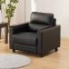 1 seater . original leather sofa ( Regno BK)nitoli personal chair 