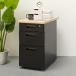  тумбочка с ящиками (3 уровень GD-01 OAK/BK)nitoli