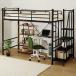 o part shop . okonomi . matching possible to use height 2 -step adjustment * stair attaching loft bed (BK) system bed pipe bed nitoli