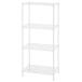 ( ширина 44.5× глубина 29.5× высота 98cm) стальная стойка LT 3 уровень (WH) steel полка книжный шкаф nitoli