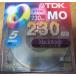 TDK 3.5MO 230MB Mac формат 5 листов настольный кейс MO-R230MX5PA