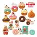 ZCB-29801-14set[.... пончики магазин Complete 14 позиций комплект ]mattary DONUTS SHOP темно синий темно синий bruconcombre декоративный элемент redecole
