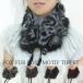  fox fur tippet rose motif 