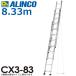  Alinco ( адрес доставки юридическое лицо ограничение ) 3 полосный лестница CX3-83 общая длина (m):8.33 использование масса (kg):100