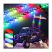 UTV Led Whip Lights RGB 4FT RF Remote Control, Spiral Dancing Light Antenna, 2PCS Pack LED Whips, Turn Signal  Brake  Warning  Chasing Color Fun