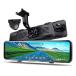 NikoMaku Mirror Dash Cam Front and Rear OEM Design Backup Camera 10 Inches Screen for Cars 2K Resolution Full Touch Screen Rear View Mirror Camera 170