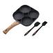 Saucepan Multifunctional Frying Pan with Four- Hole Non- Stick Saucepan for Breakfast Maker Omelet Steak Egg Pancake Pan Cookware (Color : 4 Hole Sauc