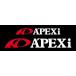 APEXi стикер большой красный Logo + белый знак apex APEXi