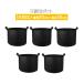  нетканый материал pot 15 галлон 5 шт. комплект нетканый материал посадочная машина 16.5 номер 50x30 цветочный горшок большой легкий легкий глубокий горшок фетр ткань горшок чёрный огород LB-289 классификация 80S