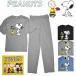 [ Peanuts PEANUTS] Snoopy хлопок . небо . верх и низ в комплекте короткий рукав футболка длинные брюки солнцезащитные очки принт ввод relax wear 1-8060