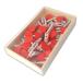 LWR craft из дерева Mini белый стирка basami имеется красный Heart 48 штук входит 