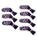 Scott Edward вязаный Wedge Golf железный крышка головки цилиндров 7PCS Club протектор 48,50,52,54,56,58,60 раз Scott Ed wa