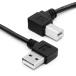 CY USB 2.0 Type-A мужской - модель B мужской принтер сканер 90 раз прямой угол кабель 100cm