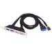 ChenYang передняя панель заголовок 9/10 булавка &amp; 19/20 булавка - USB 2.0 &amp; 3.0 женский шасси задняя панель порт удлинение кабель 