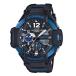【訳ありボックス アウトレット】Ｇショック ジーショック 海外モデル 防水 黒 ブラック×ブルー 腕時計