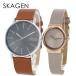  Skagen пара часы наручные часы рука таблица пара подарок день рождения мужской женский кожа . покупка . человек . индустрия входить .