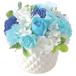  poppy Nagoya soap flower artificial flower bouquet gift car bon flower SBL-100 blue 