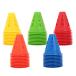 Quikaboo marker cone Mini soccer 50 sheets 5 color set color cone triangle corn marker cone Mini corn hole light weight motion .s