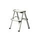  step stool step ladder aluminium thickness robust wide width folding three step multifunction carrying convenience portable slip prevention space-saving stepladder 