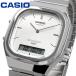 CASIO Casio дыра teji кварц наручные часы Edgy Collection 240E-7A унисекс двойной время серебряный [ параллель импортные товары ]
