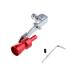 KOZEEY muffler exhaust tube turbo sound pipe some stains . letter wisla- whistle car displacement because of size variation (s red )