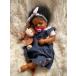 ���¹�͢���ʡ� FALVIA Lifelike Reborn Baby Dolls Girl Black 20 Inch Soft Weight