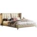 ���¹�͢���ʡ� DLCQIJI Modern Simple Genuine Leather Bed Upholstered Platform B