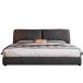���¹�͢���ʡ� DLCQIJI Gray Queen Size Genuine Leather Bed Upholstered Platform