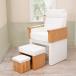 Foot High Chair KING 3 point set white nails chair nails chair foot care foot pedicure ottoman pair put legs put Esthe nails salon sofa 