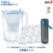  yellowtail ta style eko special set | pot type water filter style eko bottle type water filter active cartridge 6 piece attaching 1 years guarantee tap-water eko BRITA[ day tere7 official ]