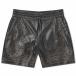 a мм (AMIRI) мужской шорты низ * брюки Leather Bandana Short (Black)