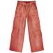 he long Puresuto n(Heron Preston) женский брюки-карго низ * брюки Distressed Canvas Cargo Pants (Red/White)