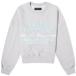 a мм (AMIRI) женский тренировочный * футболка tops Arts District Cropped Crew Sweat (Heather Grey)