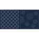 ... ткань цветок посудное полотенце ( синий море волна / шестиугольник ) индиго цвет 