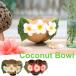  Hawaiian смешанные товары здесь natsu миска leaf &amp; плюмерия бардачок Asian смешанные товары тропический интерьер кокос tray .. cocos nucifera .. Nankoku морской resort 