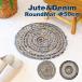  раунд jute Denim коврик коврик перед дверью коврик Denim jute круглый Circle акцент ковер модный салон коврик для ванной кухня Asian смешанные товары 