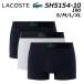  Lacoste LACOSTE 5H5154-10 3 упаковка крокодил принт багажник шорты мужской нижнее белье { возвращенный товар * замена не возможна }