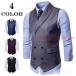  джентльмен одежда жилет лучший мужской костюм лучший tops Oniikei стиль свадьба ходить на работу формальный жилет бизнес двойной breast casual одноцветный 