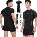  tops купальный костюм Rush Guard верх и низ в комплекте короткий рукав мужской 5 минут длина вода суша обе для внутренний имеется . пот скорость . плавание брюки верх и низ в комплекте шорты для серфинга UV cut 