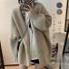  пальто осень-зима женский вязаный туника tops внешний coat кардиган вязаный кардиган верхняя одежда длинный рукав одноцветный no color свободно body type медный 