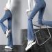  flare pants женский ji- хлеб ботинки cut весна лето осень-зима Denim женский Denim брюки flair женский брюки стрейч джинсы высокий талия 