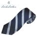  Brooks Brothers галстук BROOKS BROTHERS шелк reji men taru Thai полоса America производства темно-синий голубой серебряный 