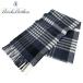  Brooks Brothers muffler BROOKS BROTHERS Британия производства MOON фирма meli Nora m шерсть палантин темно-синий проверка 