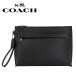  Coach мужской ручная сумочка COACH клатч сумка натуральная кожа чёрный черный 