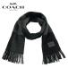  Coach мужской muffler COACH MENS бренд большой размер палантин шерсть для мужчин и женщин чёрный черный серый 