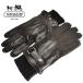  Coach мужской перчатки COACH MENS F85859 кожа натуральная кожа 3WAY перчатка кашемир . шерсть красное дерево подпалина чай [ outlet ][ бесплатная доставка ]
